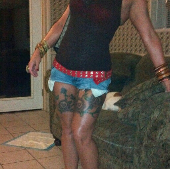 Guess Y2K Short Distressed Button Up Jean Shorts - Picture 1 of 12